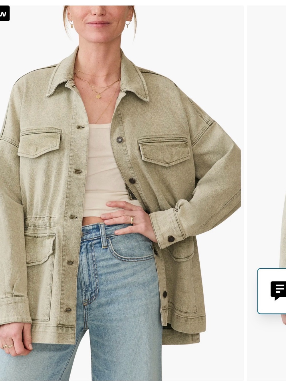 Faherty Washed Sage Utility Jacket - Picture 4 of 7